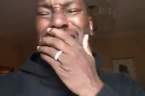 tyrese crying on social media
